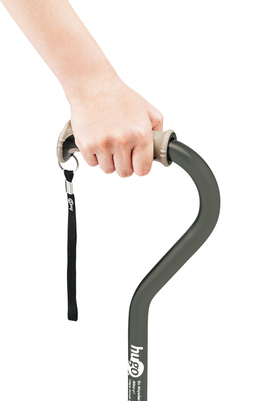 מקל הליכה עם ידית דרבי - דגם אופסט ירוק