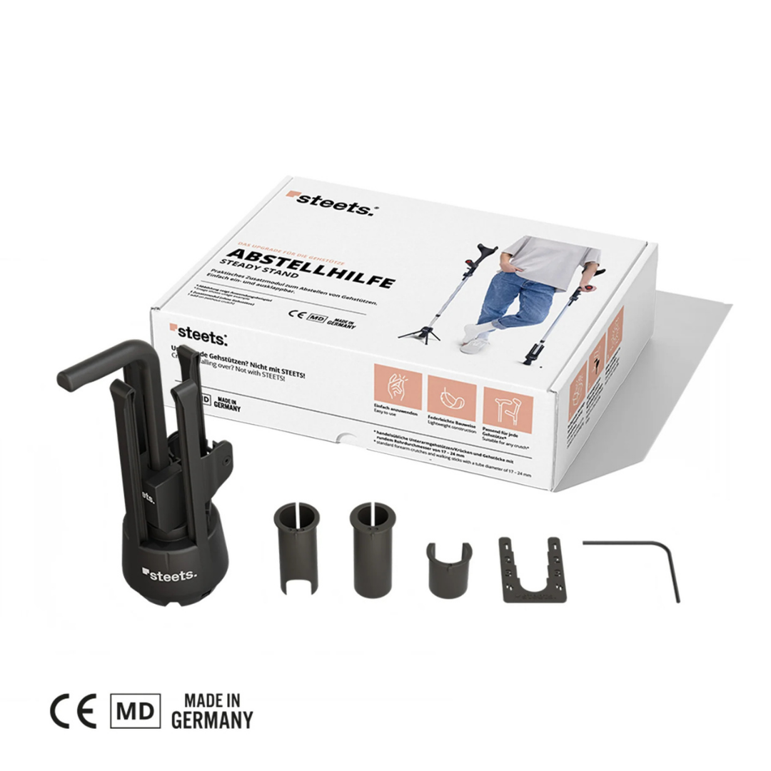 מתקן העמדה לקביים ומקלות הליכה STEETS Steady Stand