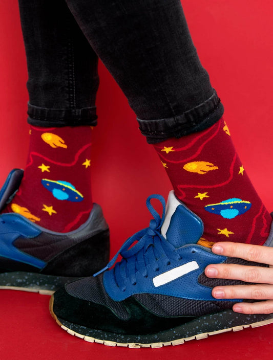 Banana Socks | גרבי כותנה בהדפס דגם חייזרים - Tefen Medical