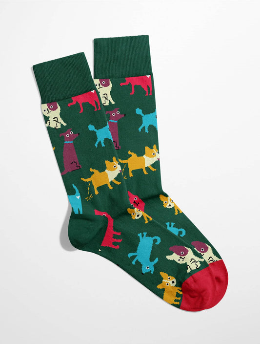 Banana Socks | גרבי כותנה בהדפס דגם דוגו - Tefen Medical