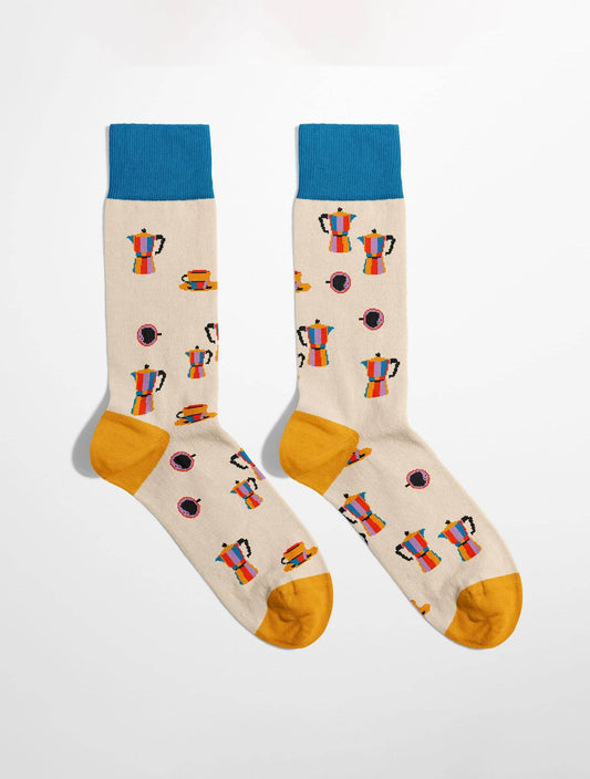 Banana Socks | גרבי כותנה בהדפס קפה - Tefen Medical