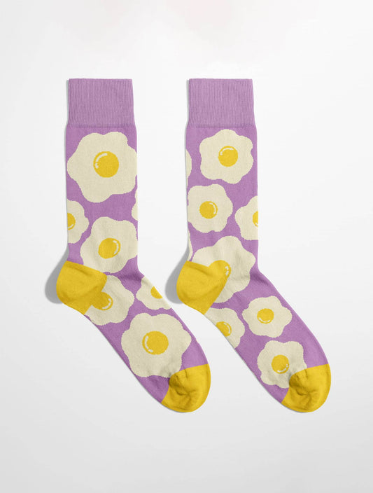 Banana Socks | גרבי כותנה בהדפס חביתה - Tefen Medical