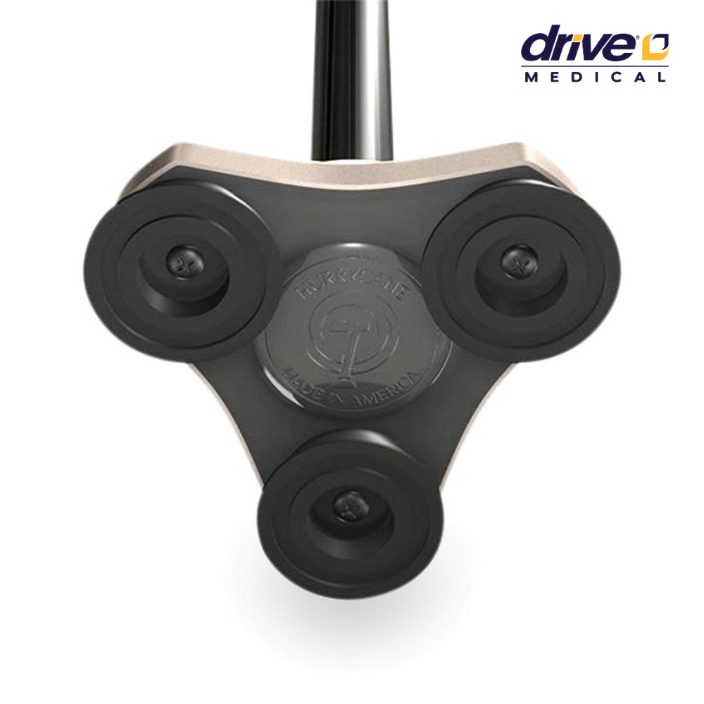 מקל הליכה מתקפל עם בסיס יציב במיוחד - דגם הוריקן אדום