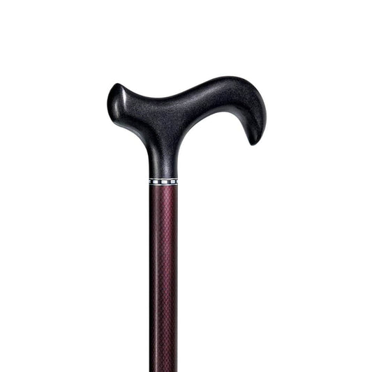 Freiburg | מקל הליכה קרבון עם ידית דרבי - Tefen Medical