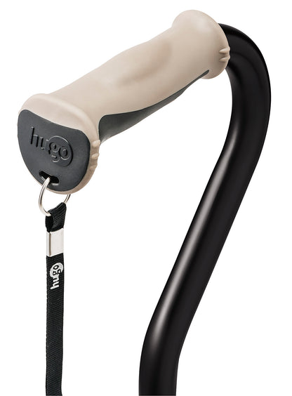 מקל הליכה עם ידית דרבי - דגם אופסט שחור