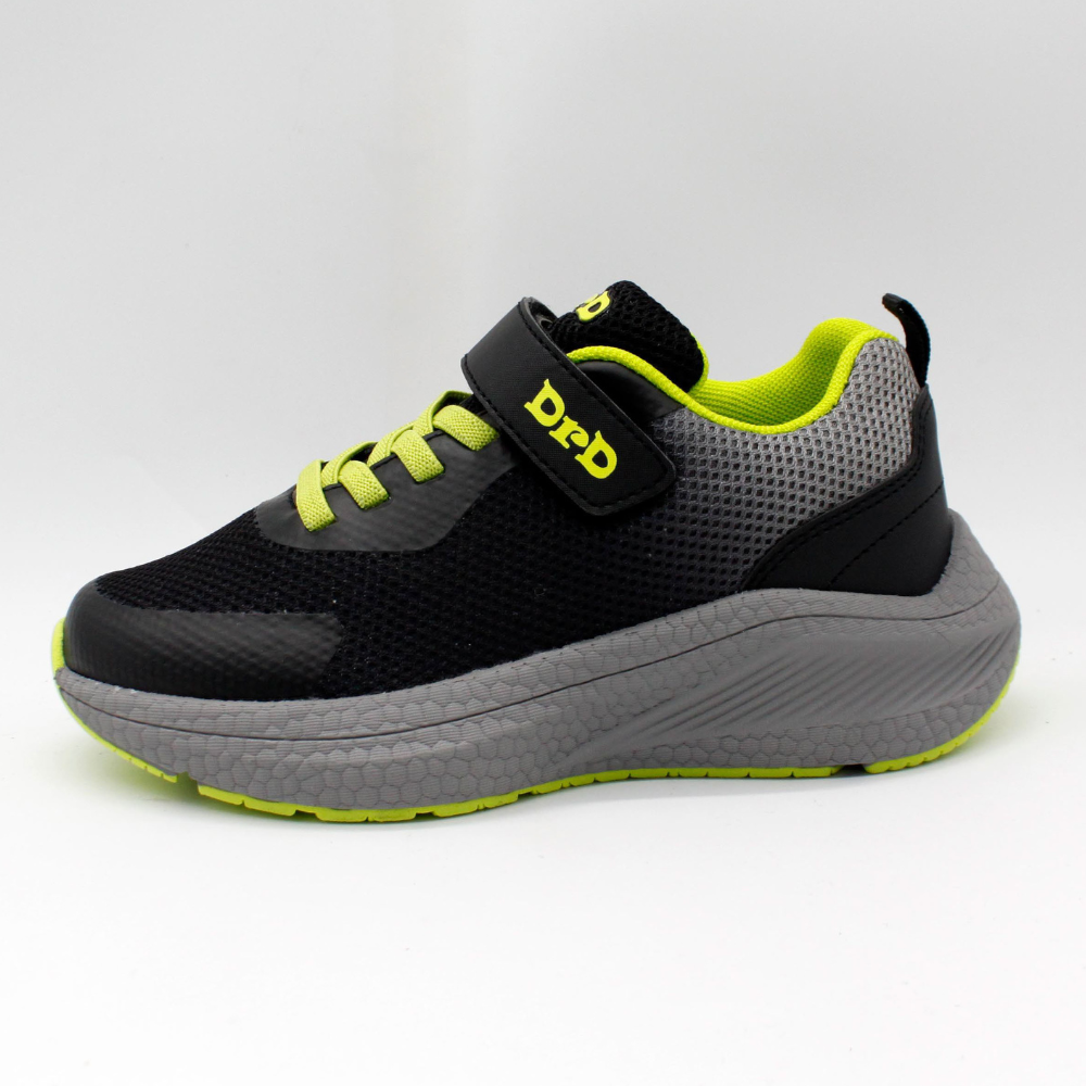 נעלי ספורט לילדים ונוער דגם סטון - שחור ליים