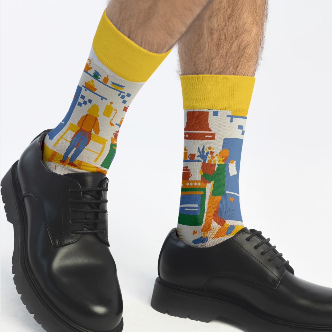 Banana Socks | גרבי כותנה בהדפס פודי פאן