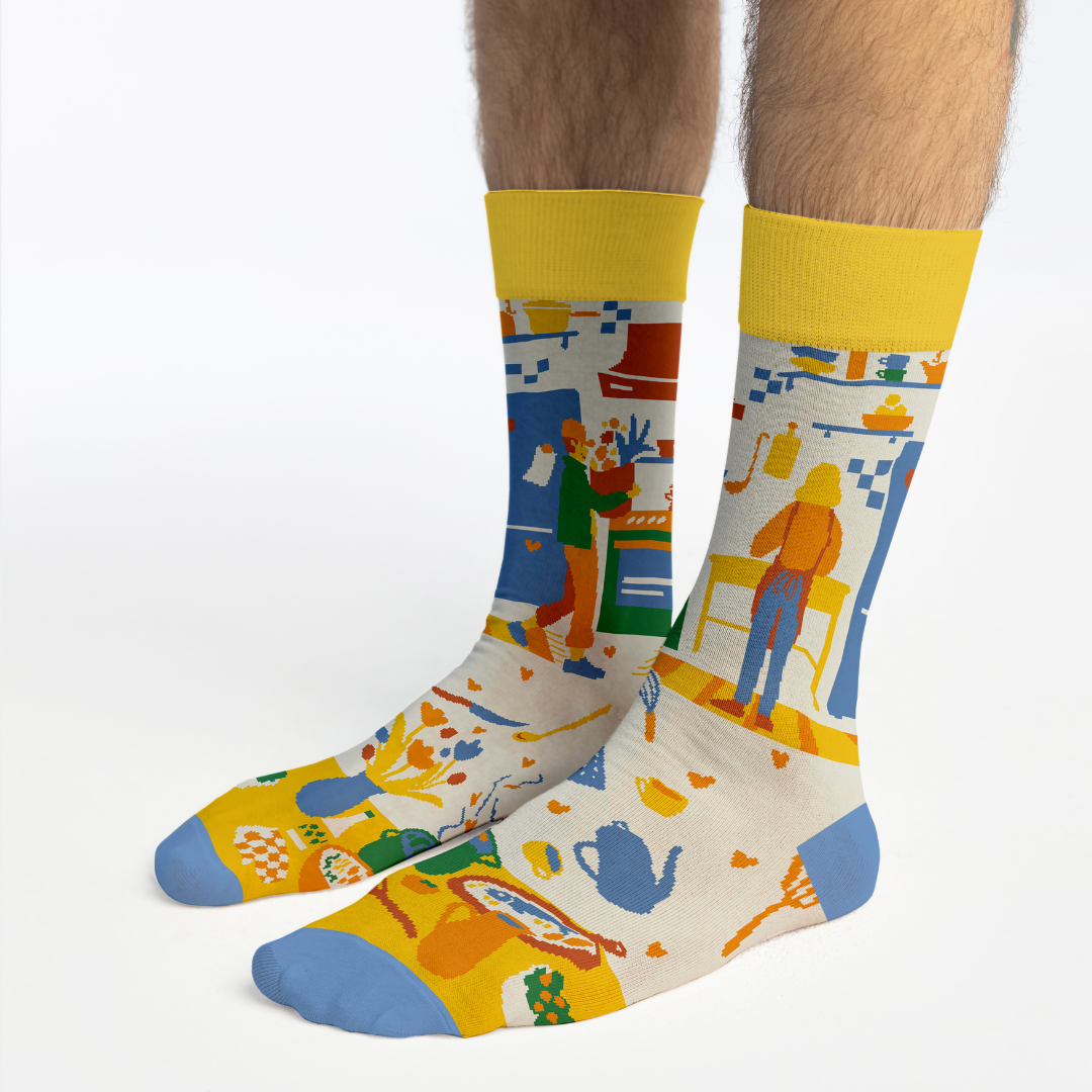 Banana Socks | גרבי כותנה בהדפס פודי פאן