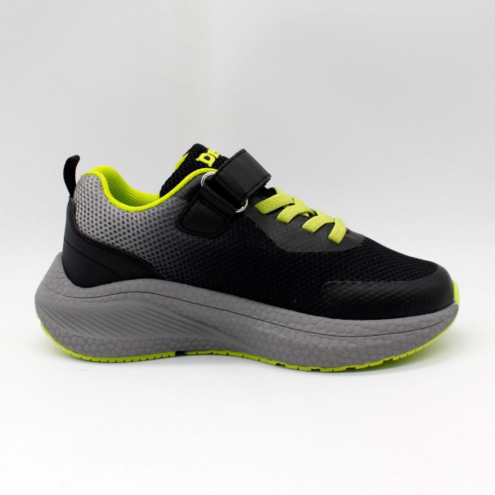 נעלי ספורט לילדים ונוער דגם סטון - שחור ליים