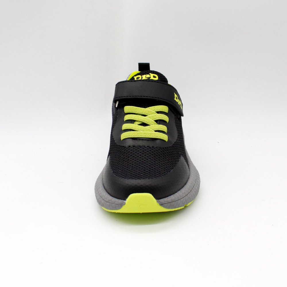 נעלי ספורט לילדים ונוער דגם סטון - שחור ליים