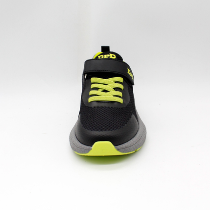 נעלי ספורט לילדים ונוער דגם סטון - שחור ליים