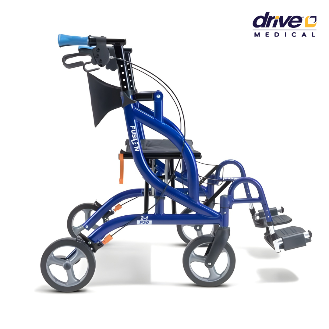 רולטור דרייב משולב עם כיסא גלגלים דגם אייר גו פיוז'ן