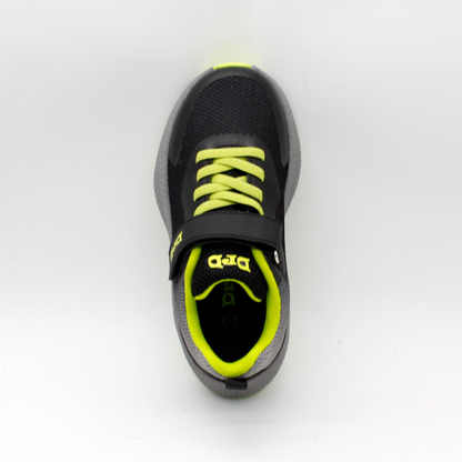 נעלי ספורט לילדים ונוער דגם סטון - שחור ליים