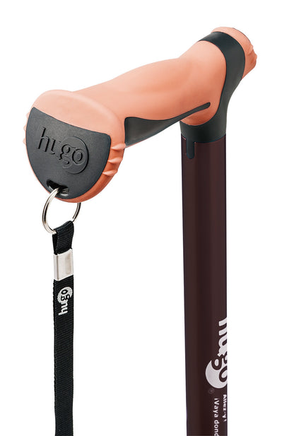 מקל הליכה עם ידית דרבי - חום