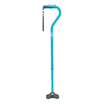 מקל הליכה עם ידית דרבי - דגם אופסט כחול