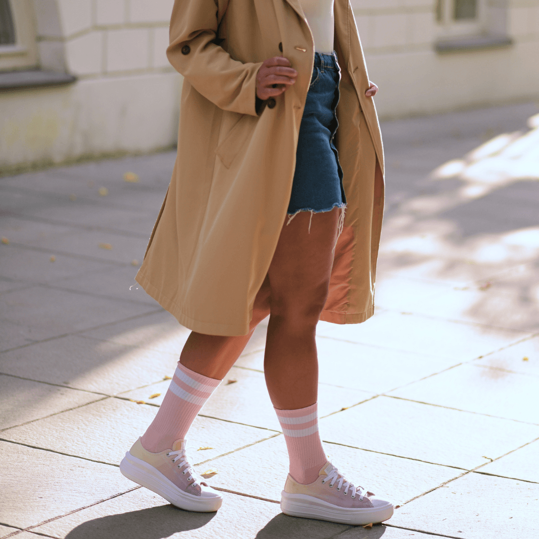 Banana Socks | גרבי ספורט דגם פינק - Tefen Medical