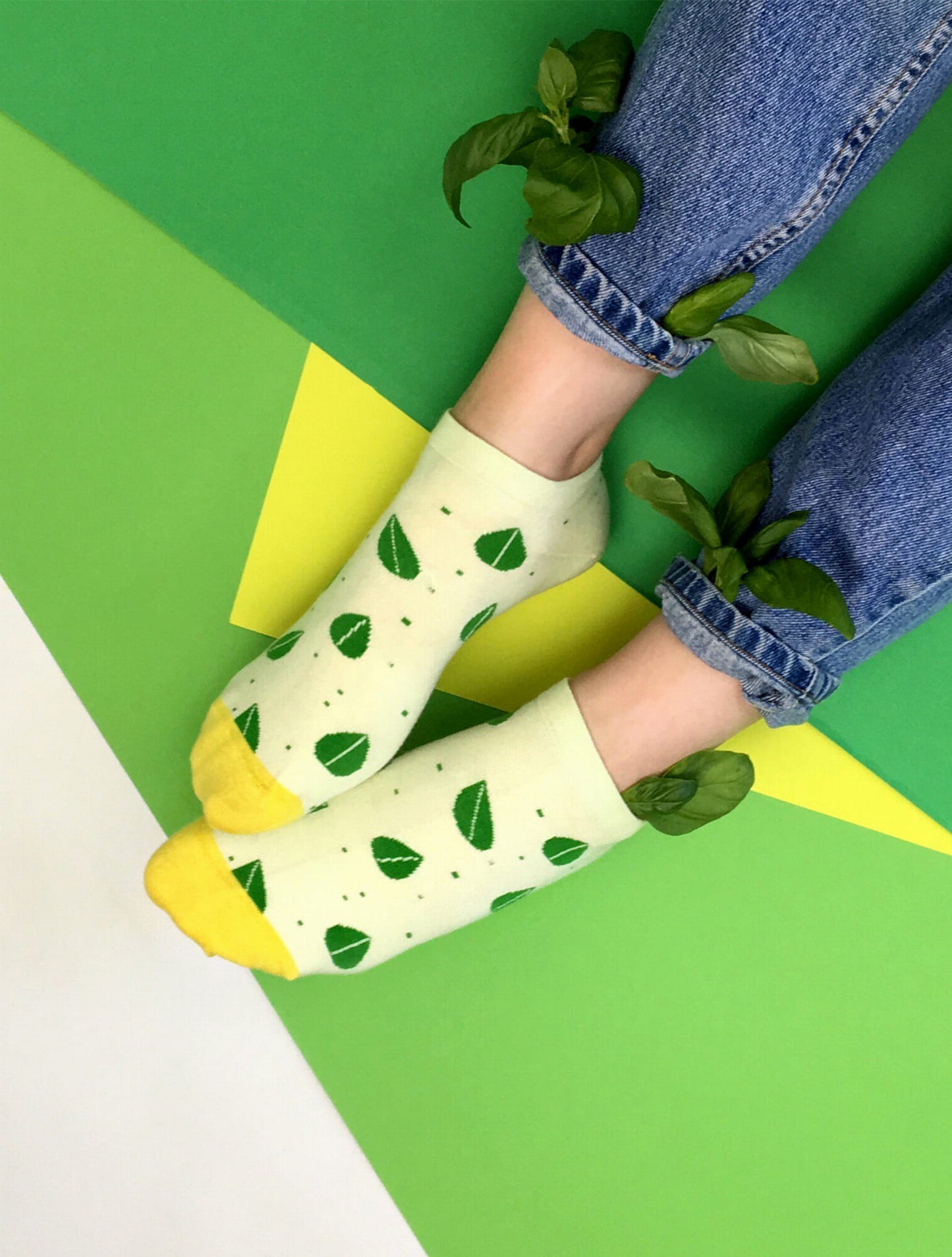 Banana Socks | גרבי כותנה קצרות בהדפס נענע