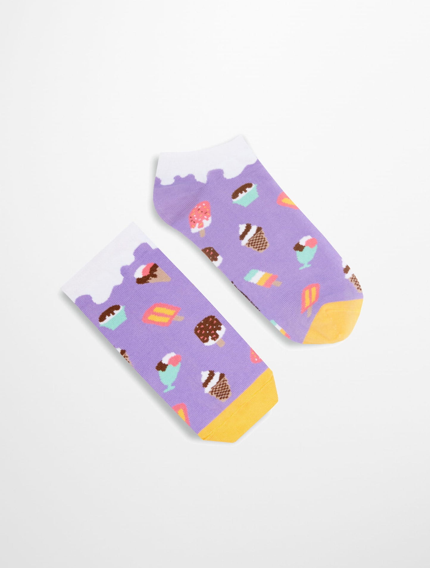 Banana Socks | גרבי כותנה קצרות בהדפס גלידות