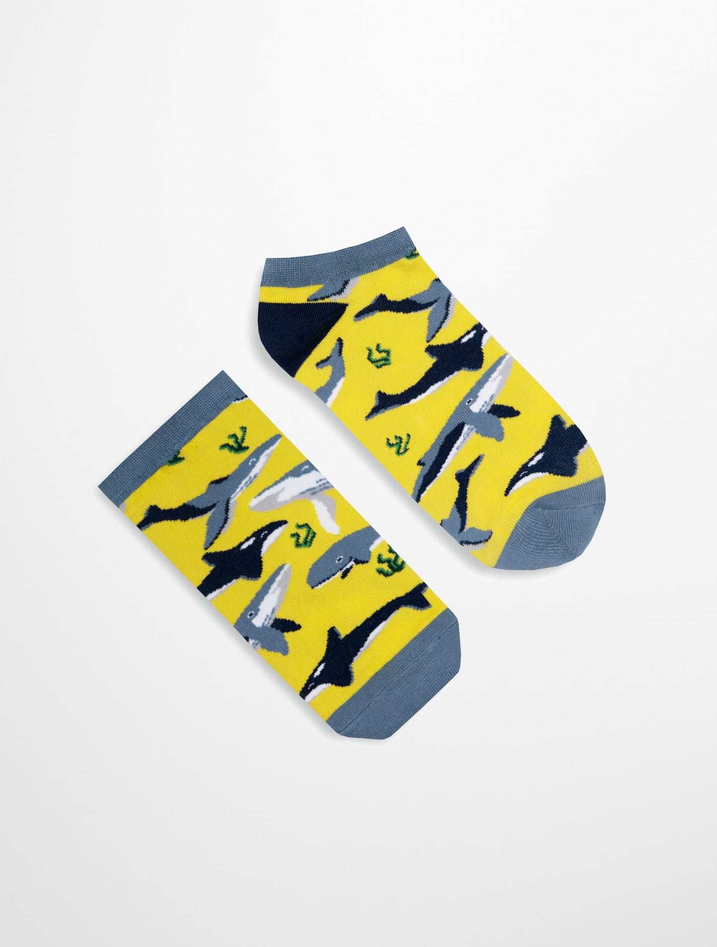 Banana Socks | גרבי כותנה קצרות בהדפס לוויתנים