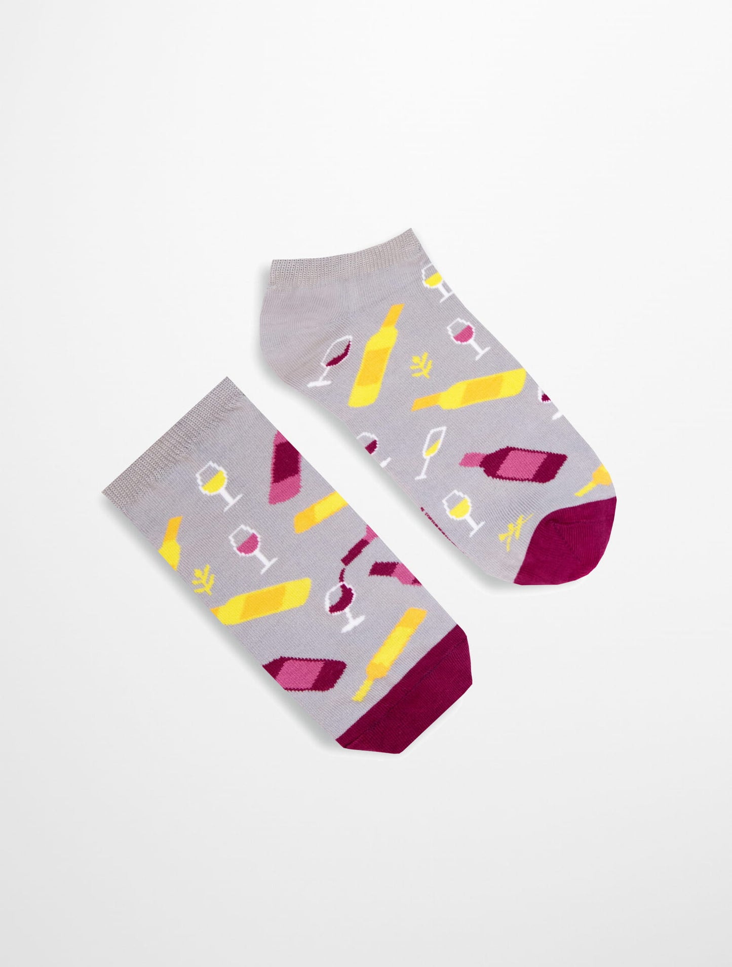 Banana Socks | גרבי כותנה קצרות בהדפס יין