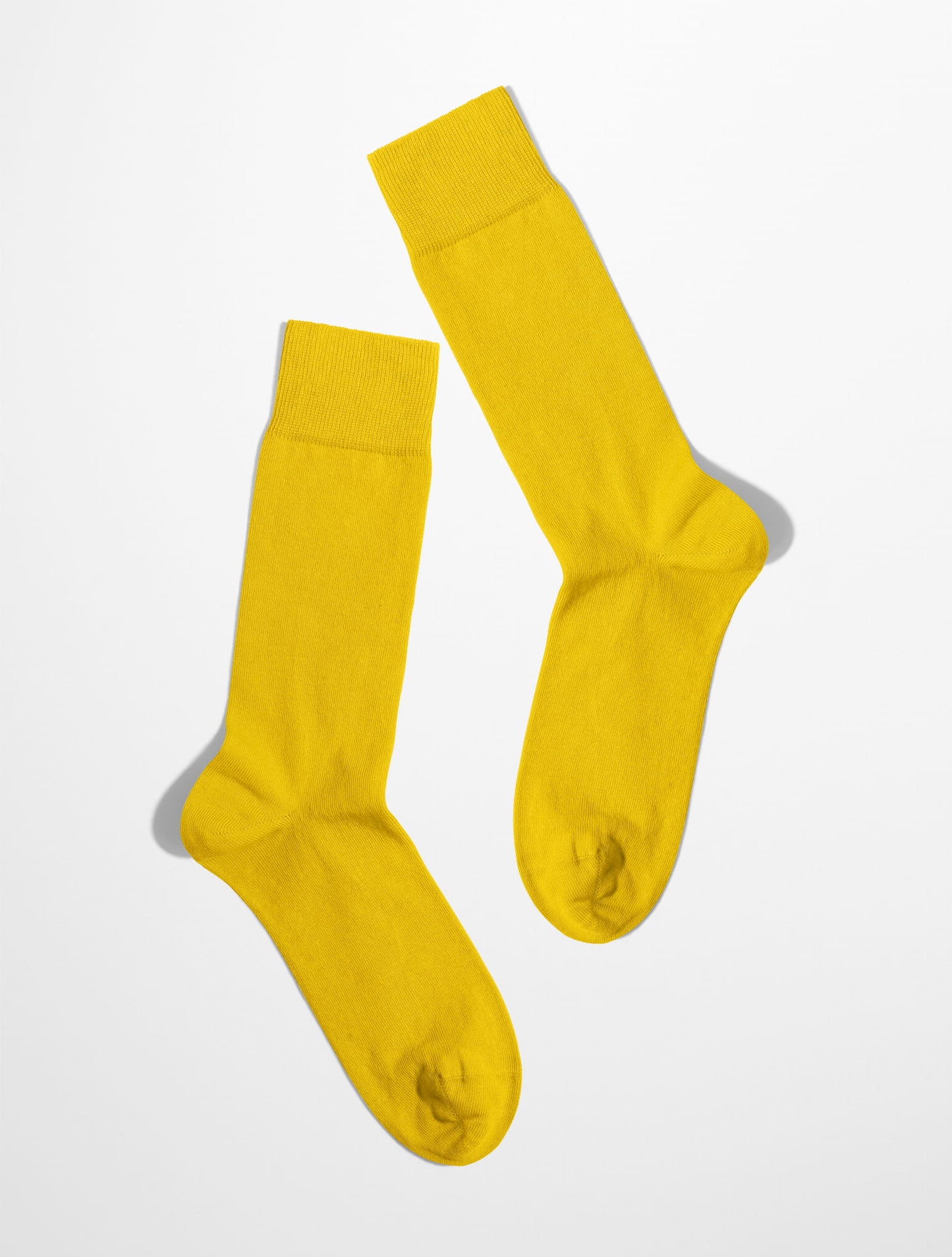 Banana Socks | גרבי כותנה חלקות - צהוב לימון