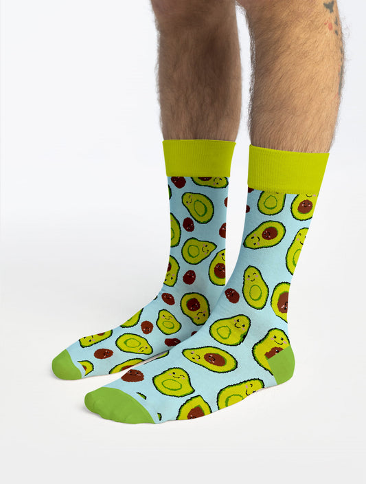 Banana Socks | גרבי כותנה בהדפס אבוקדו שמח