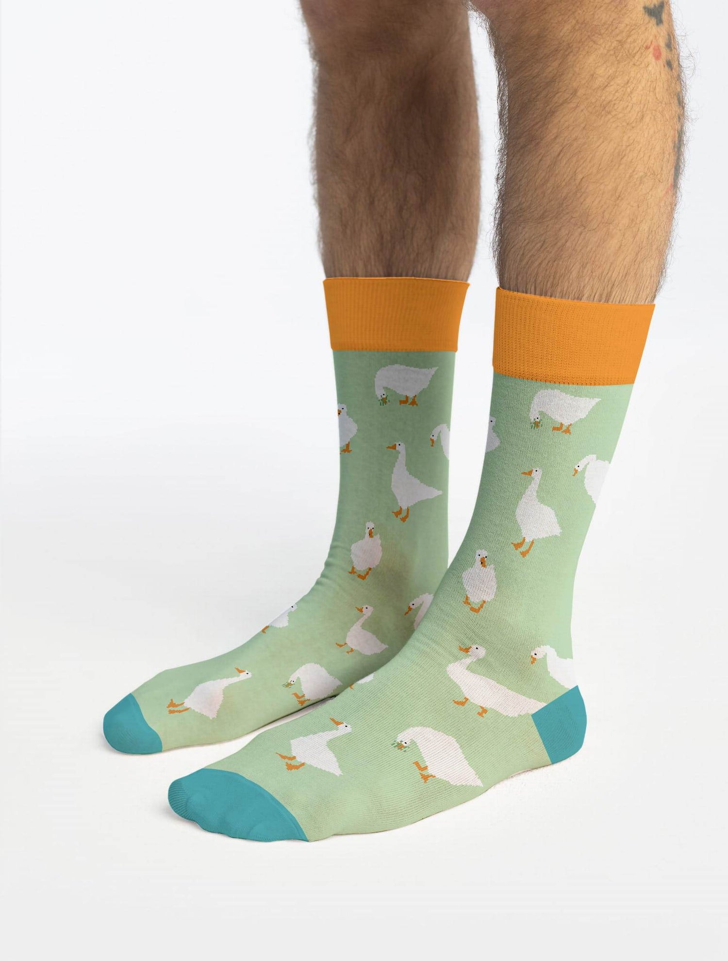 Banana Socks | גרבי כותנה בהדפס אווזים - Tefen Medical