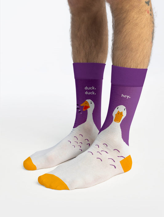 Banana Socks | גרבי כותנה בהדפס ברווזים