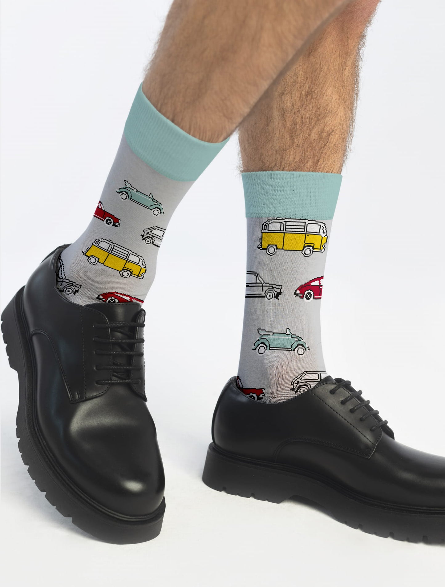 Banana Socks | גרבי כותנה בהדפס מכוניות רטרו