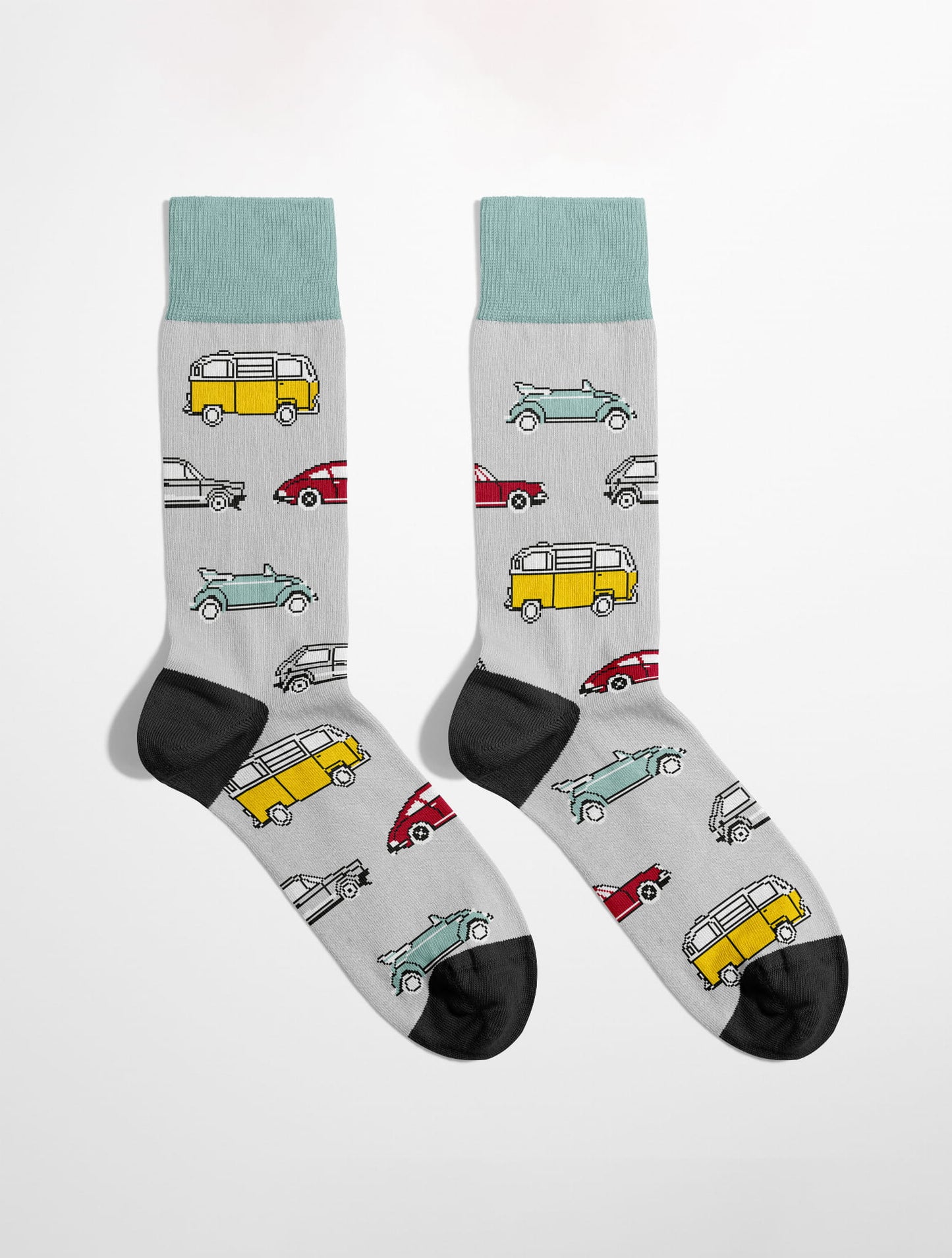 Banana Socks | גרבי כותנה בהדפס מכוניות רטרו