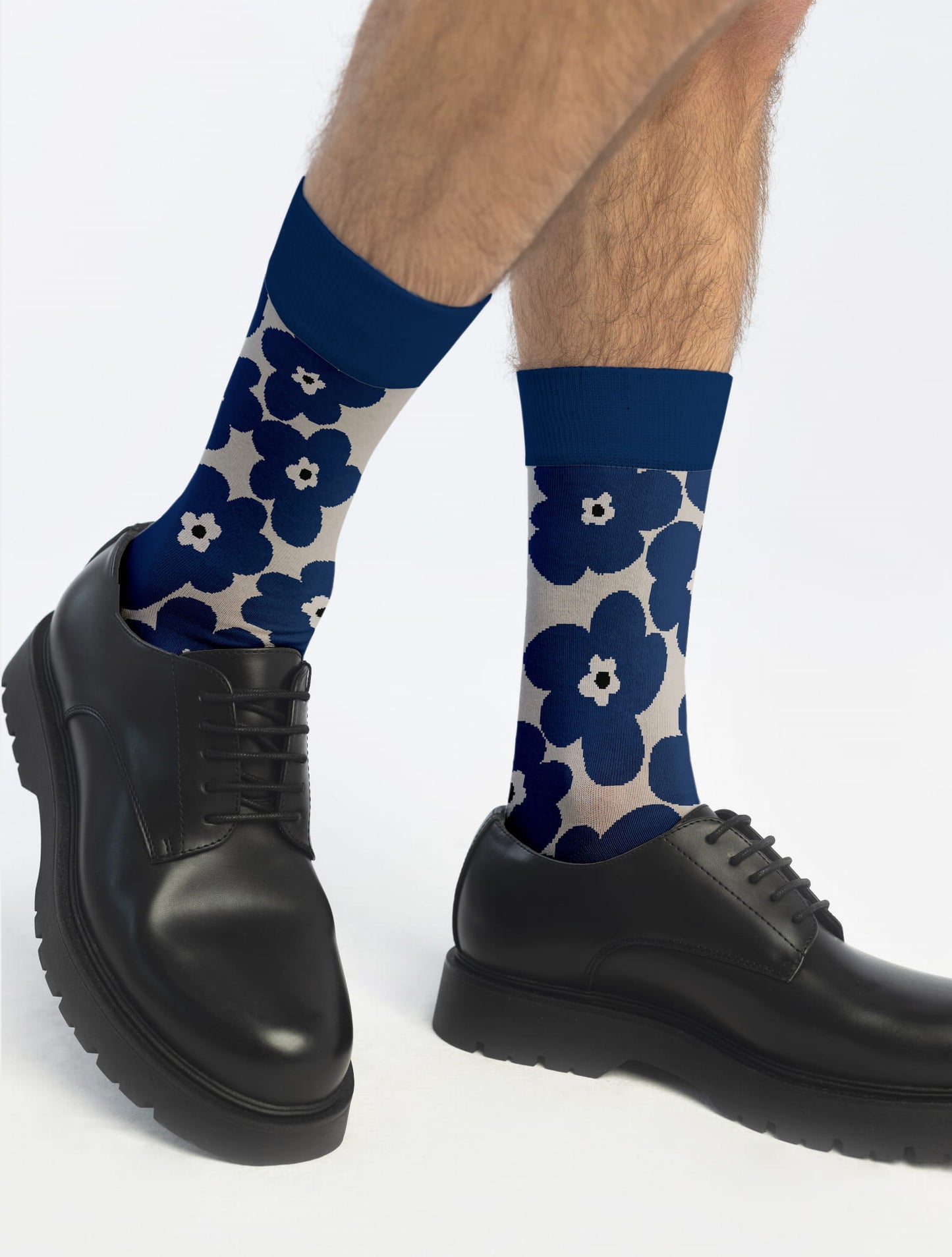 Banana Socks | גרבי כותנה בהדפס דגם פרחים אלגנטיים