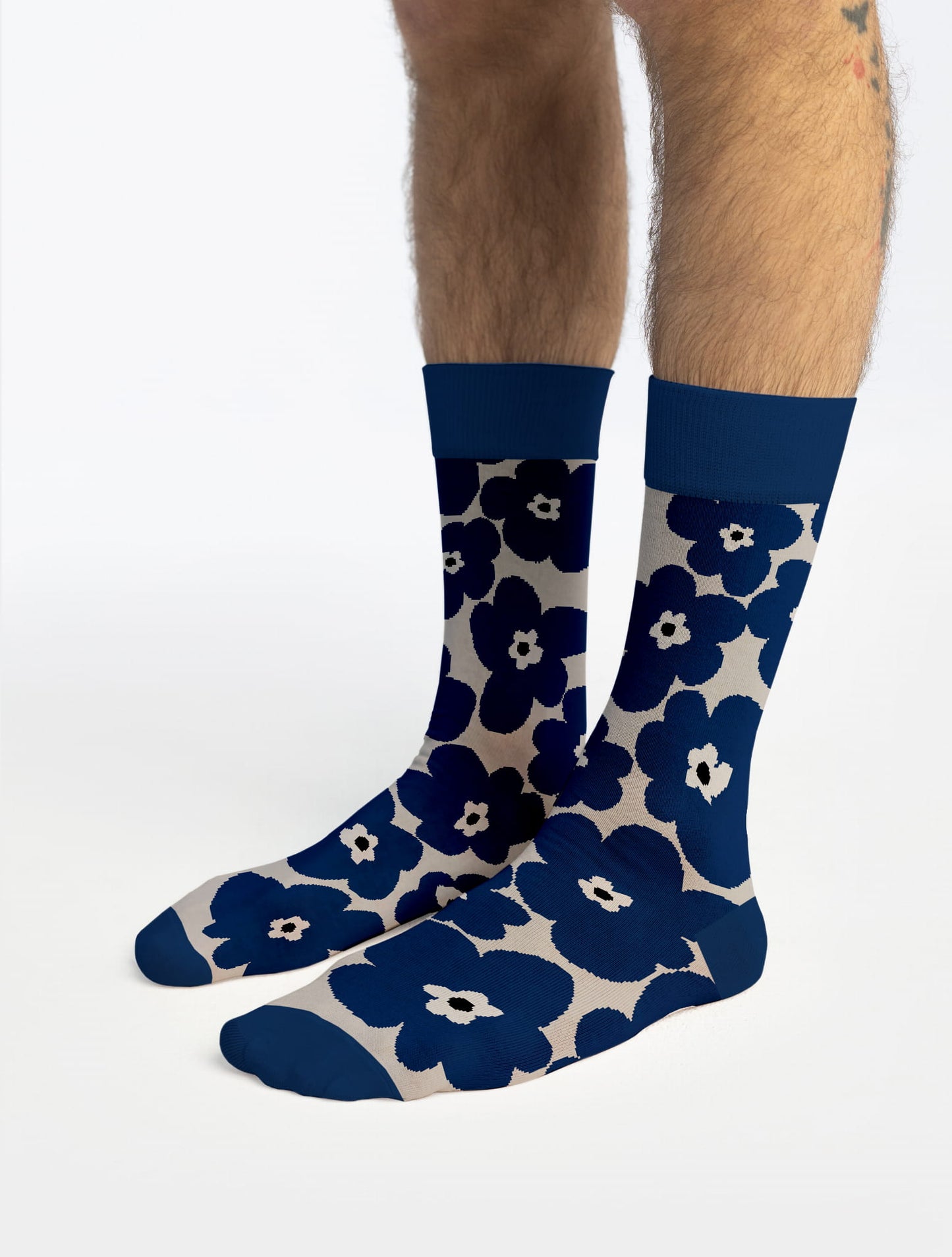 Banana Socks | גרבי כותנה בהדפס דגם פרחים אלגנטיים