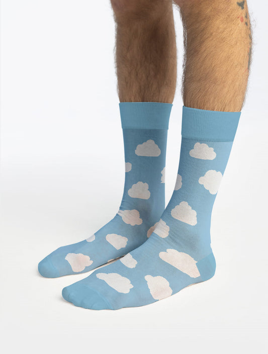 Banana Socks | גרבי כותנה בהדפס דגם עננים