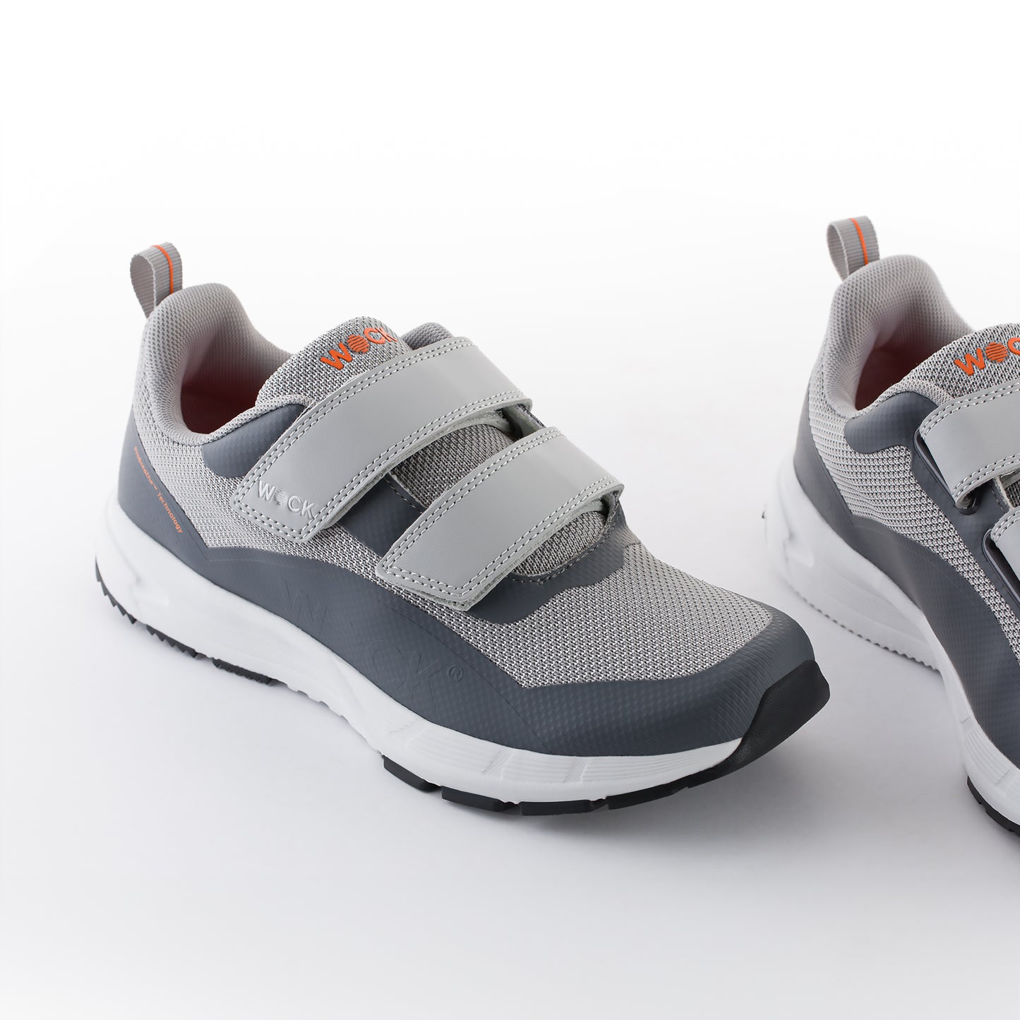 Reblast Velcro GREY | נעלי ספורט אורטופדיות