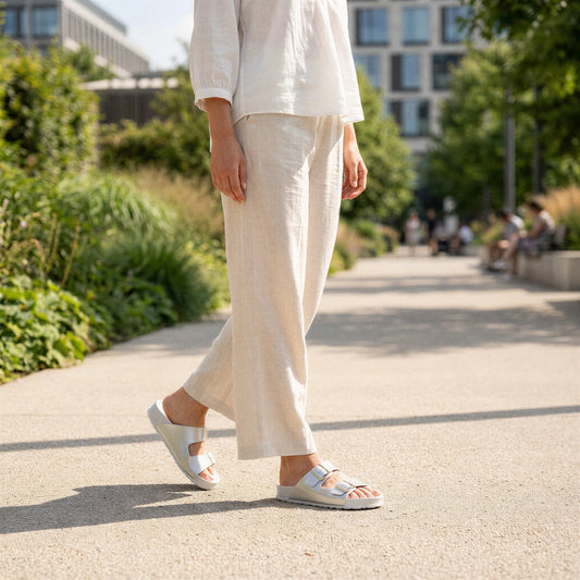 כפכף אורטופדי לנשים - דגם זמירה כסוף