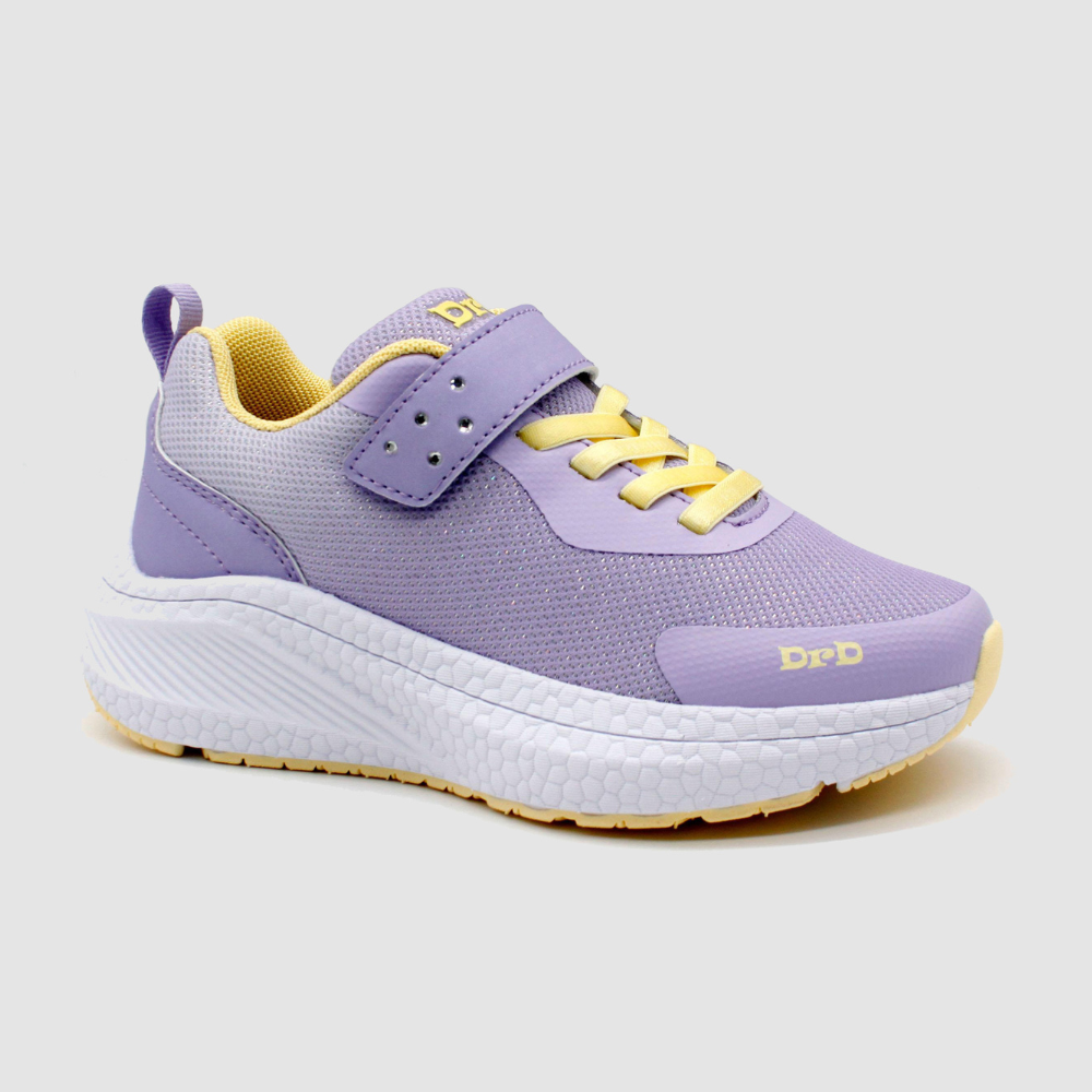 נעלי ספורט לילדים ונוער דגם סטון - סגול צהוב