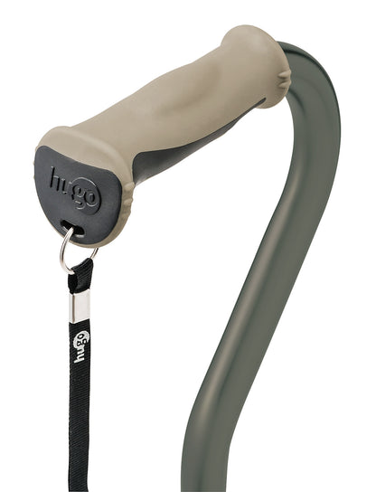 מקל הליכה עם ידית דרבי - דגם אופסט ירוק