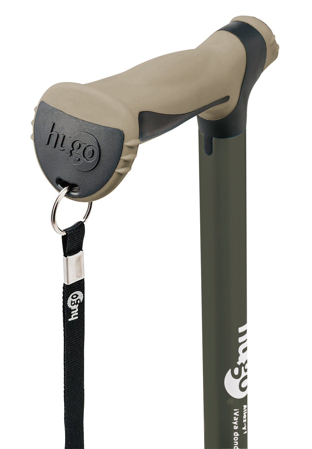 מקל הליכה עם ידית דרבי - ירוק